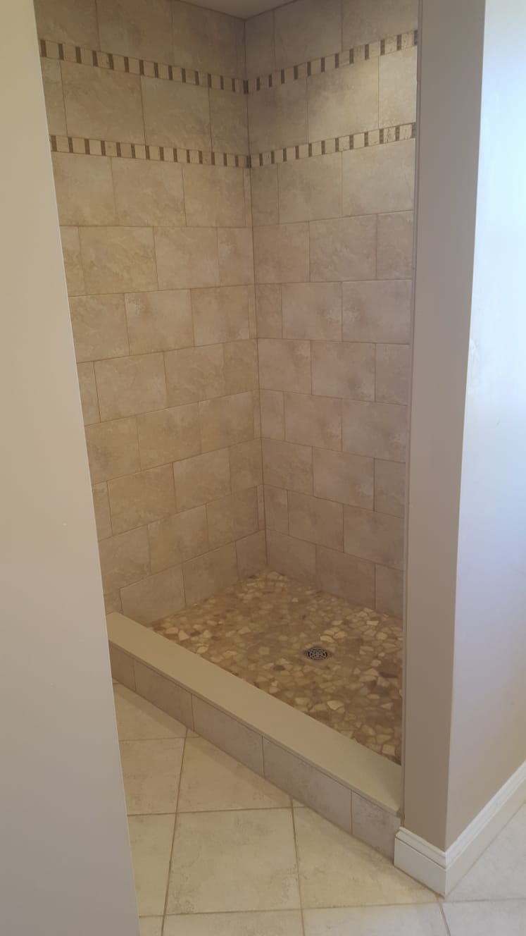 Finished Stone Shower